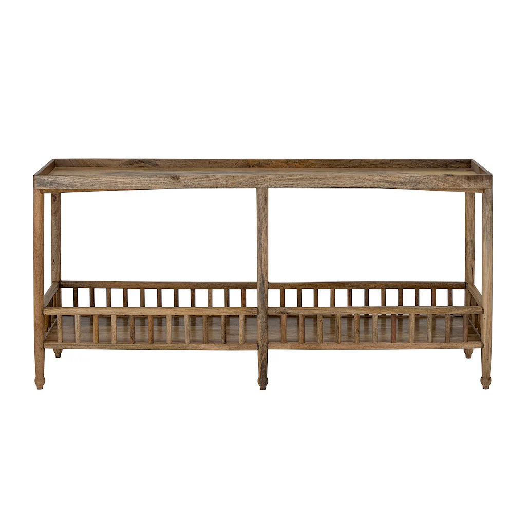 Mango Wood Gallery Console Table - Image 4