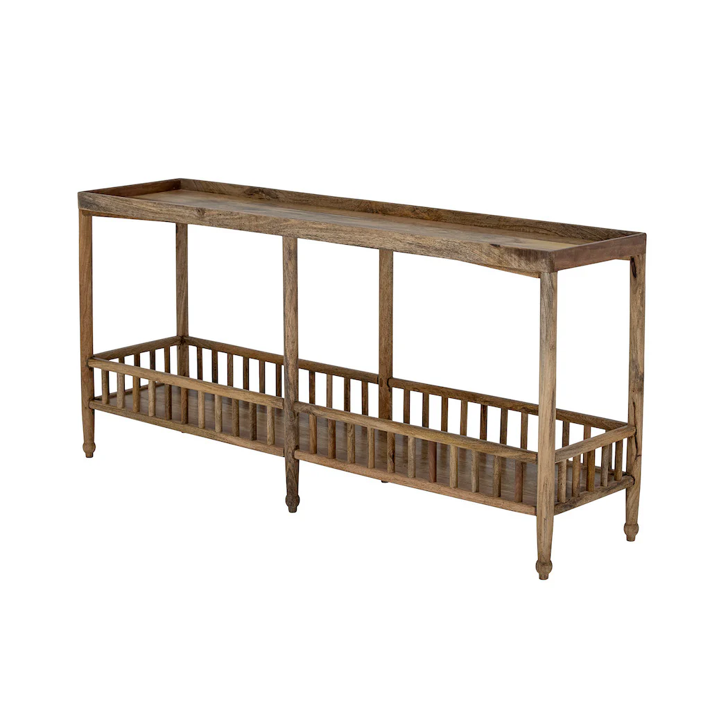 Mango Wood Gallery Console Table - Image 5