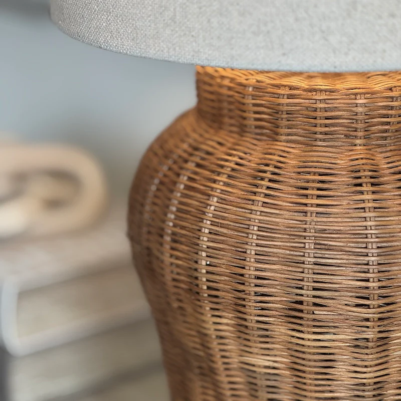 Marlow Natural Matte Rattan Table Lamp - Image 2