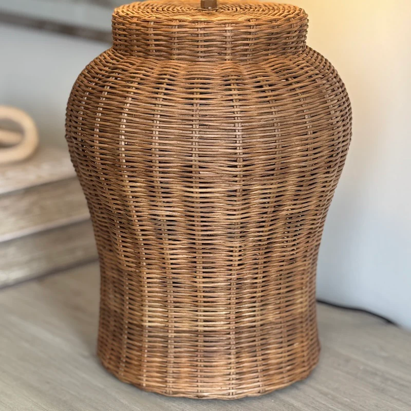 Marlow Natural Matte Rattan Table Lamp - Image 7