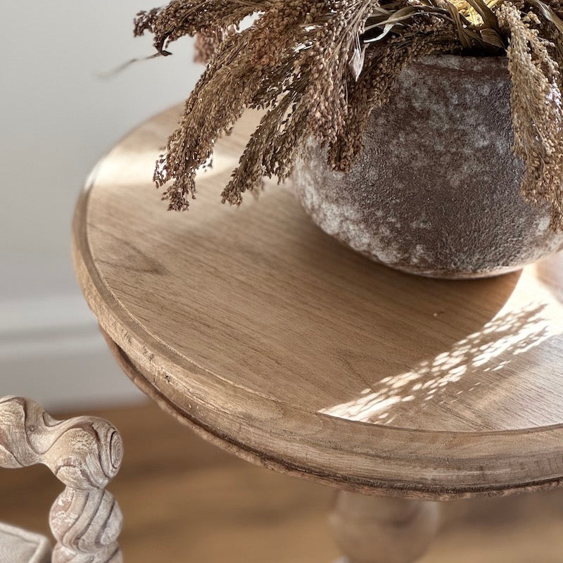 Mindi Pedestal Side Table - Image 2
