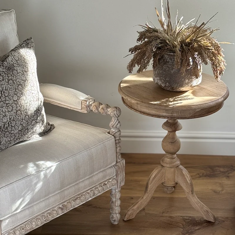 Mindi Pedestal Side Table - Image 6