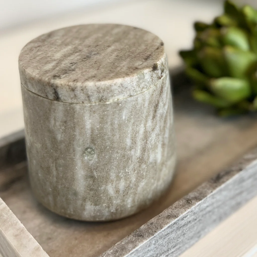 Morlaix Natural Marble Pot - Image 3