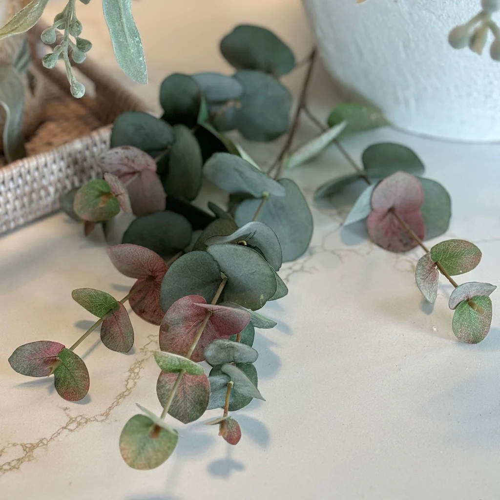 Faux Blush Eucalyptus Spray - Image 2