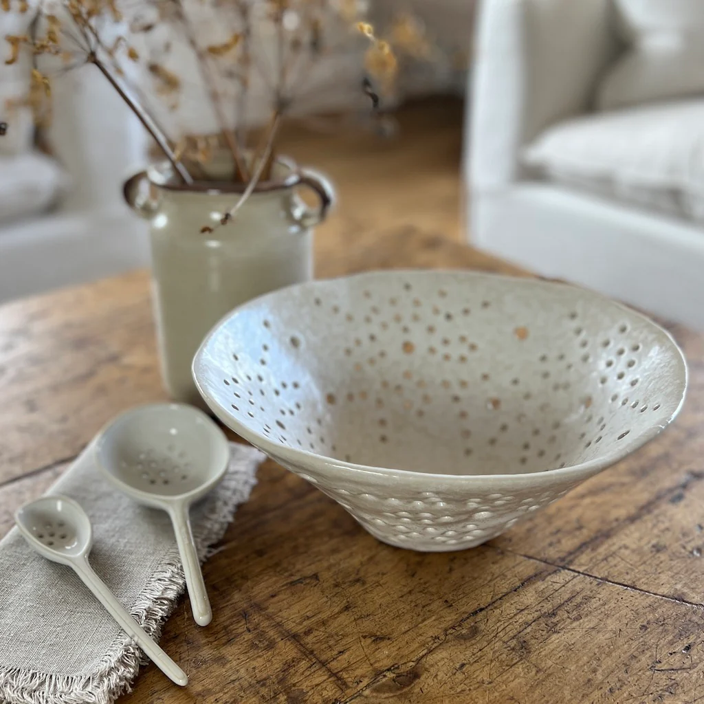 Natural Glazed Stoneware Bowl Morso - Image 5