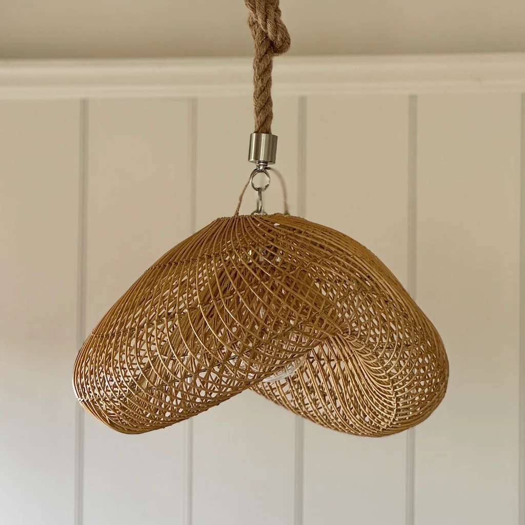 Natural Rattan Cloud Pendant Shade - Image 3