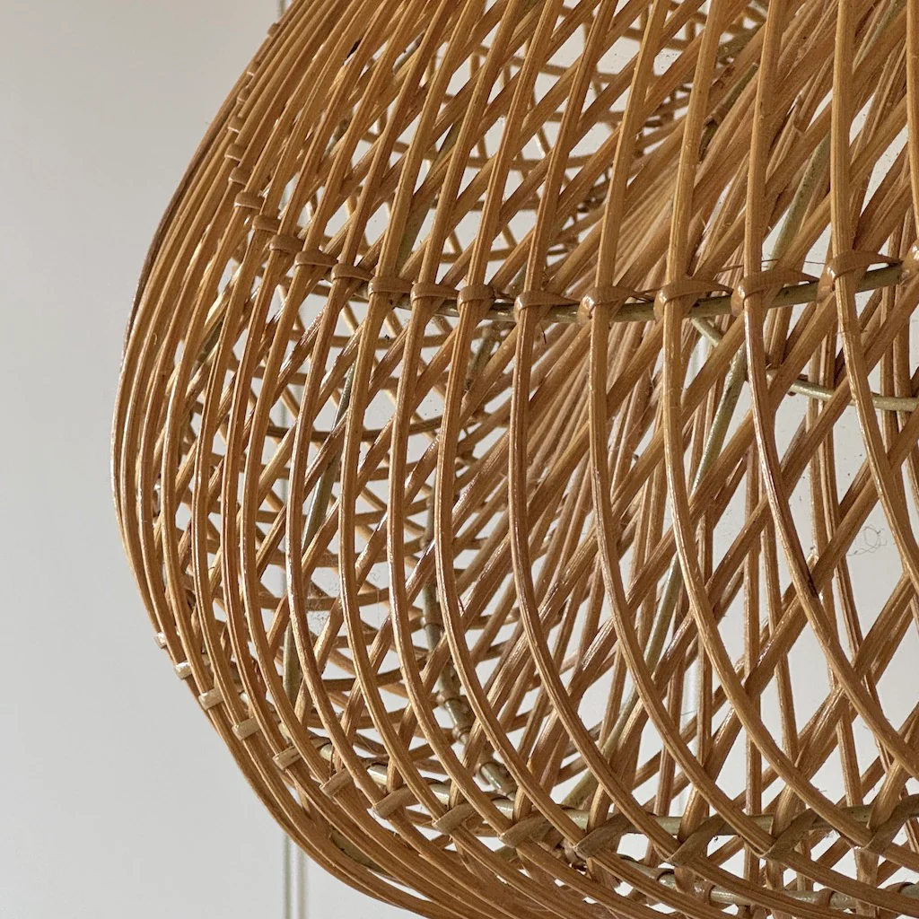 Natural Rattan Cloud Pendant Shade - Image 4