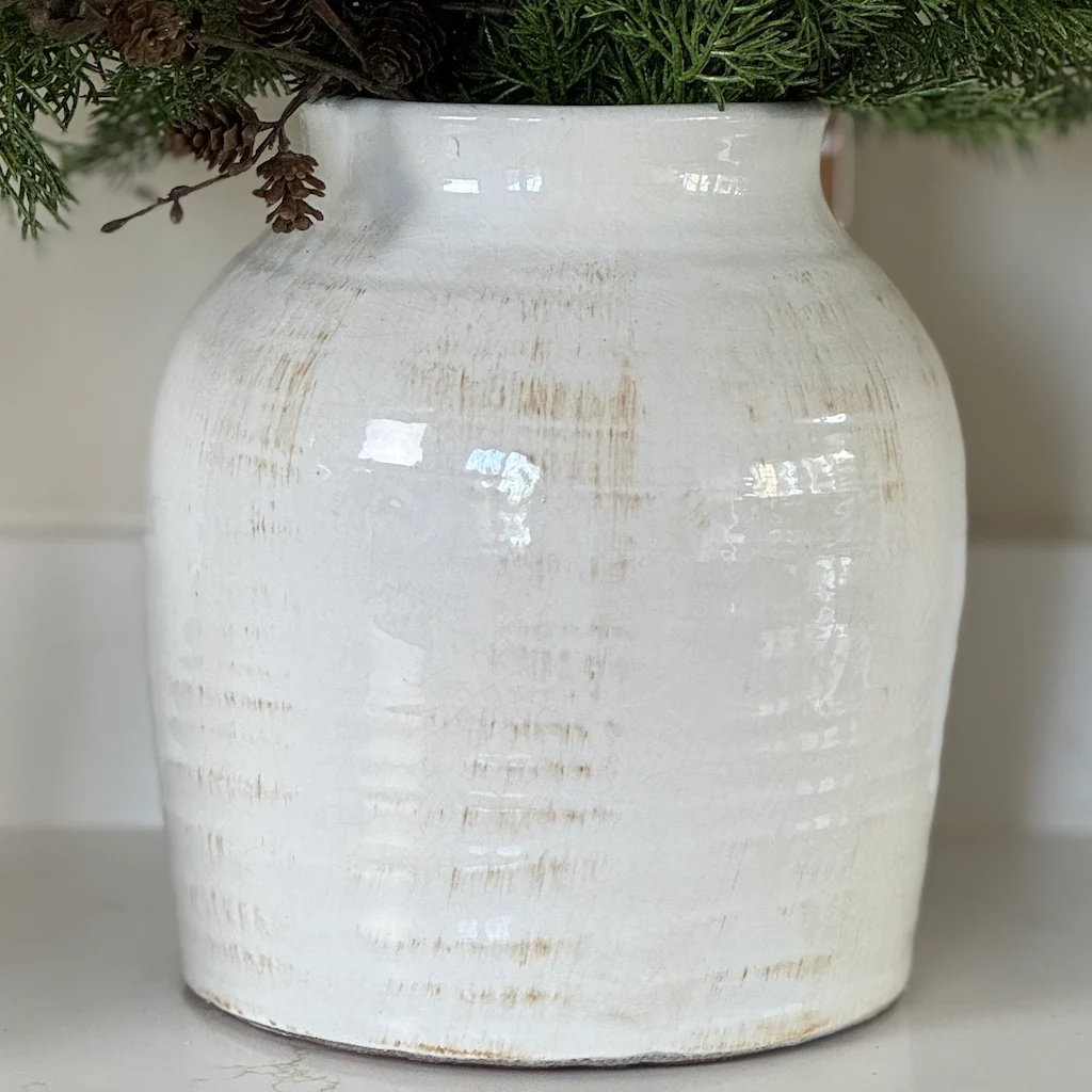 Naunton Glazed Distressed Vase - Image 2