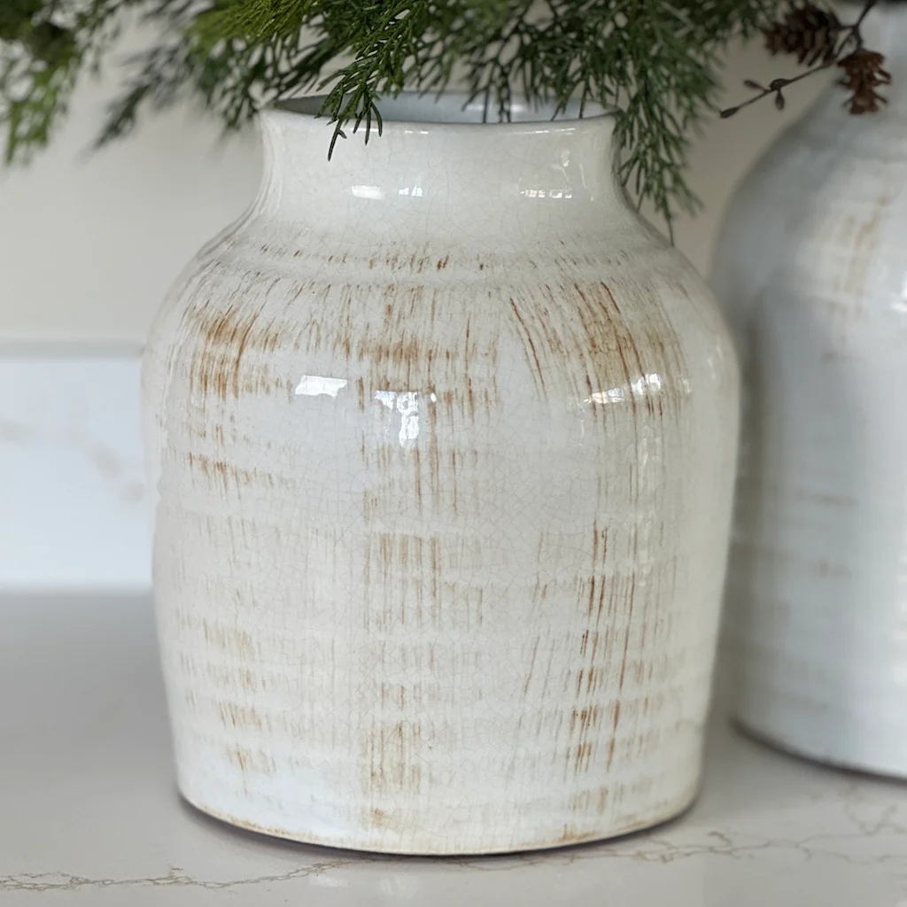 Naunton Glazed Distressed Vase - Image 3