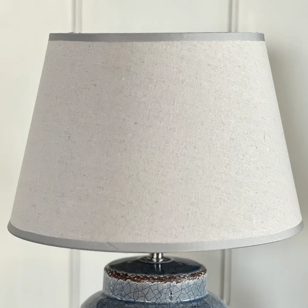 Neutral Taped Lampshade - Two Sizes