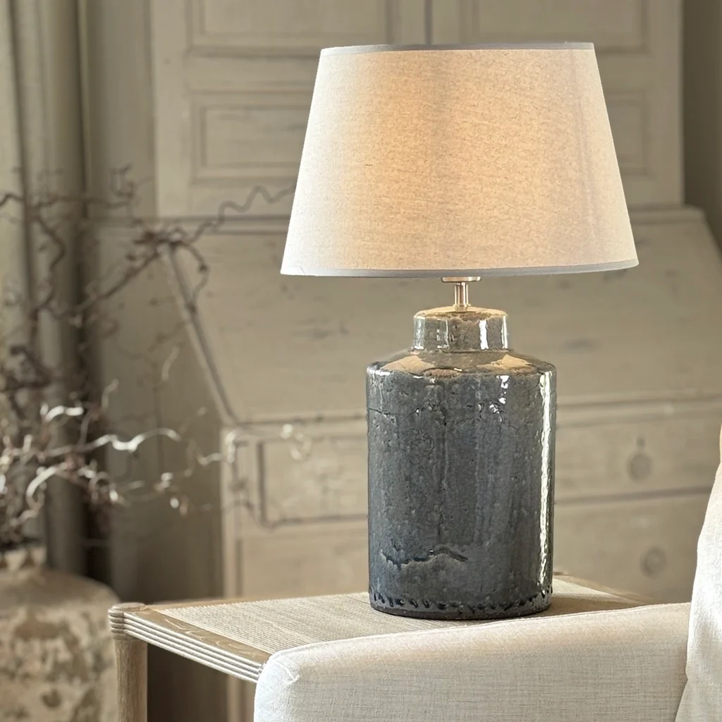 Neutral Taped Lampshade - Two Sizes - Image 3