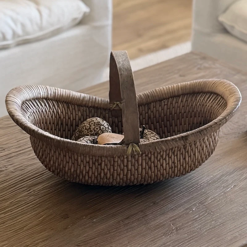 New Vintage Style Chinese Rice Basket - Image 3