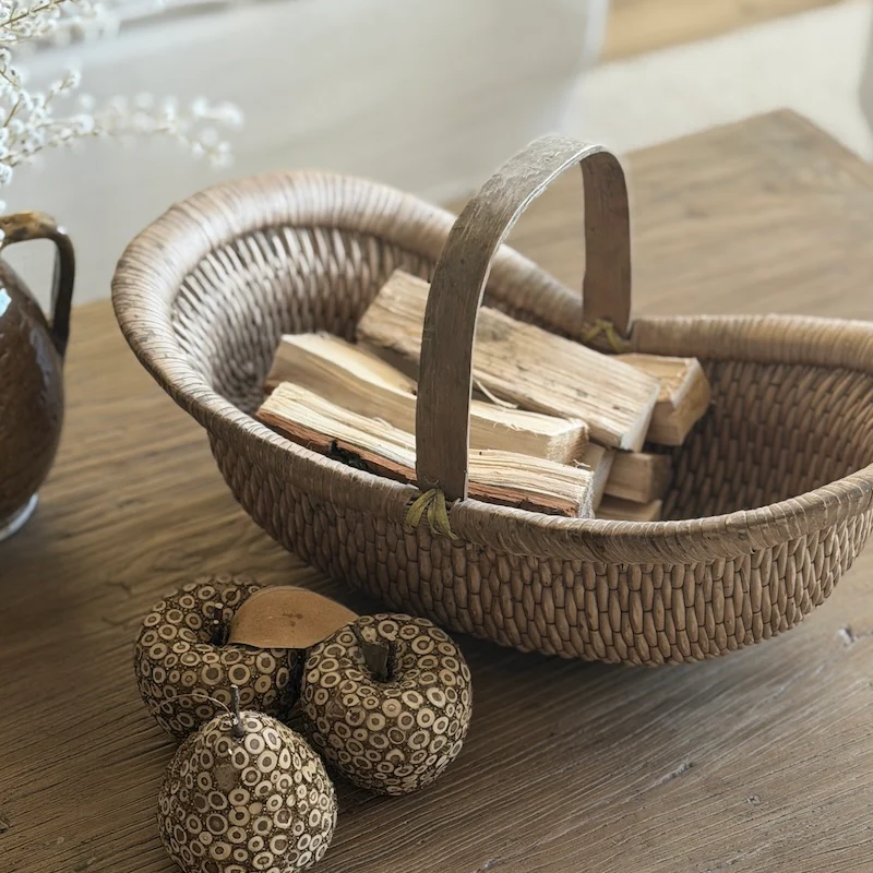 New Vintage Style Chinese Rice Basket - Image 4