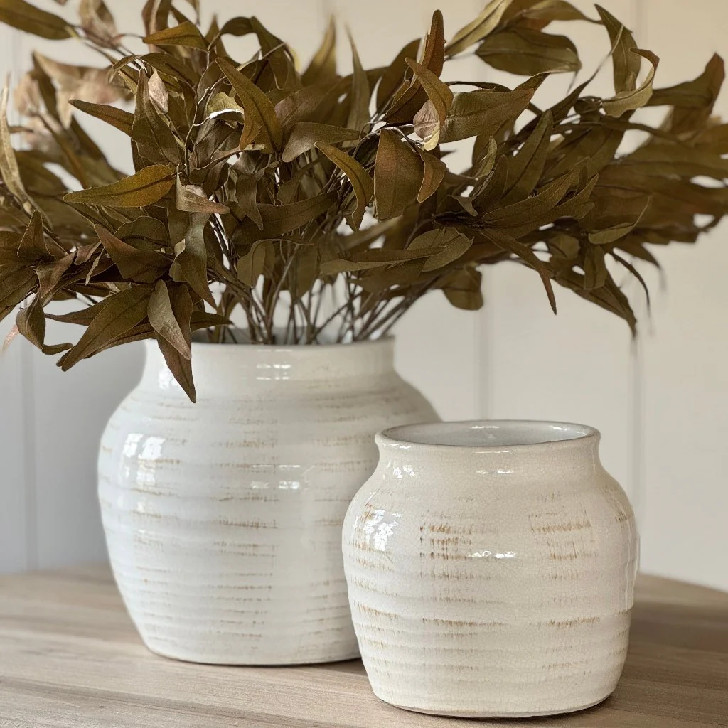 Notgrove Glazed Distressed Vase Pot