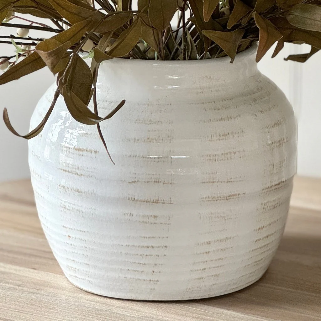 Notgrove Glazed Distressed Vase Pot - Image 3