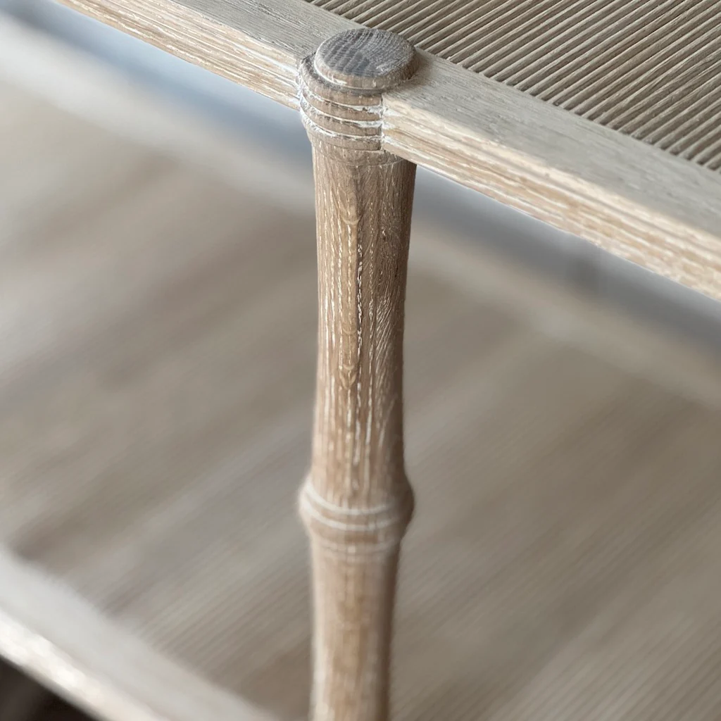Oak 3 Tier Console Table - Image 5
