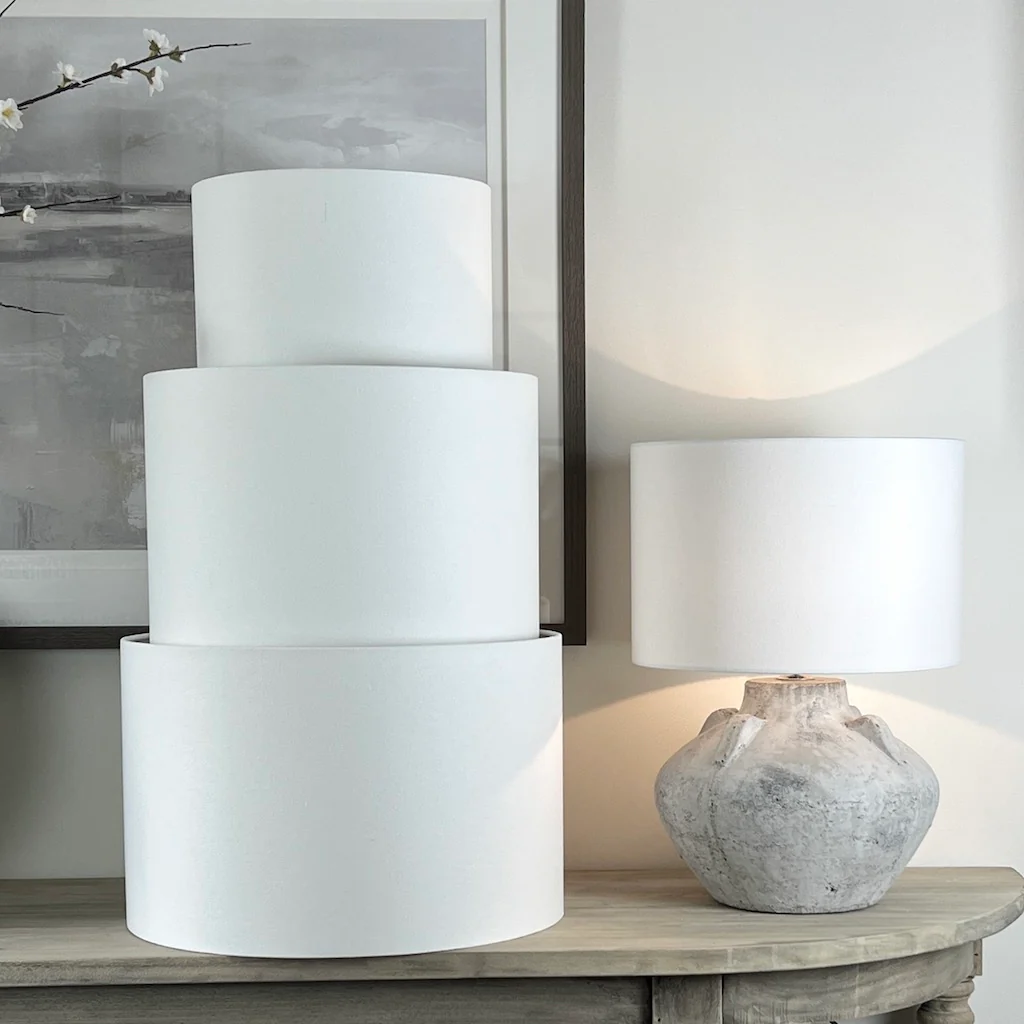 Off White Celia Cylinder Shade Four Sizes