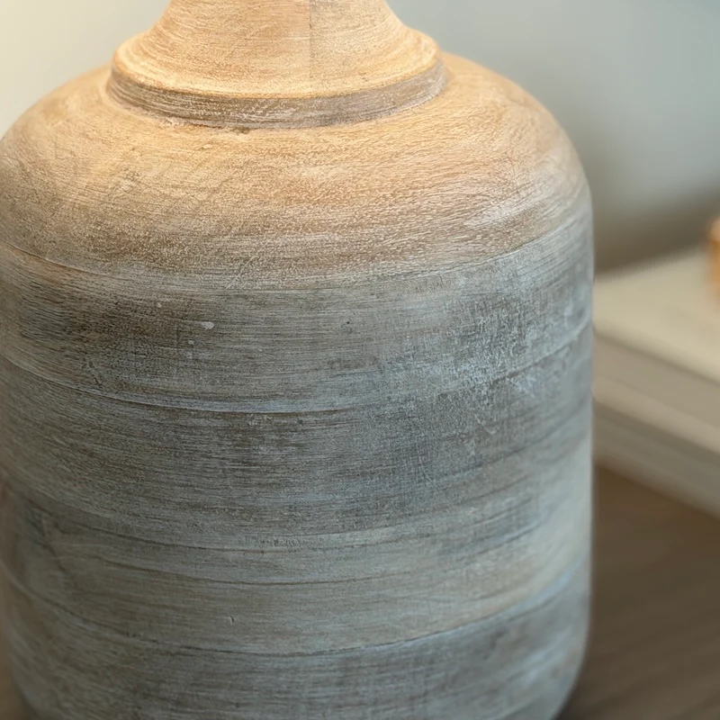 Okemo Limewash Wooden Table Lamp - Image 9