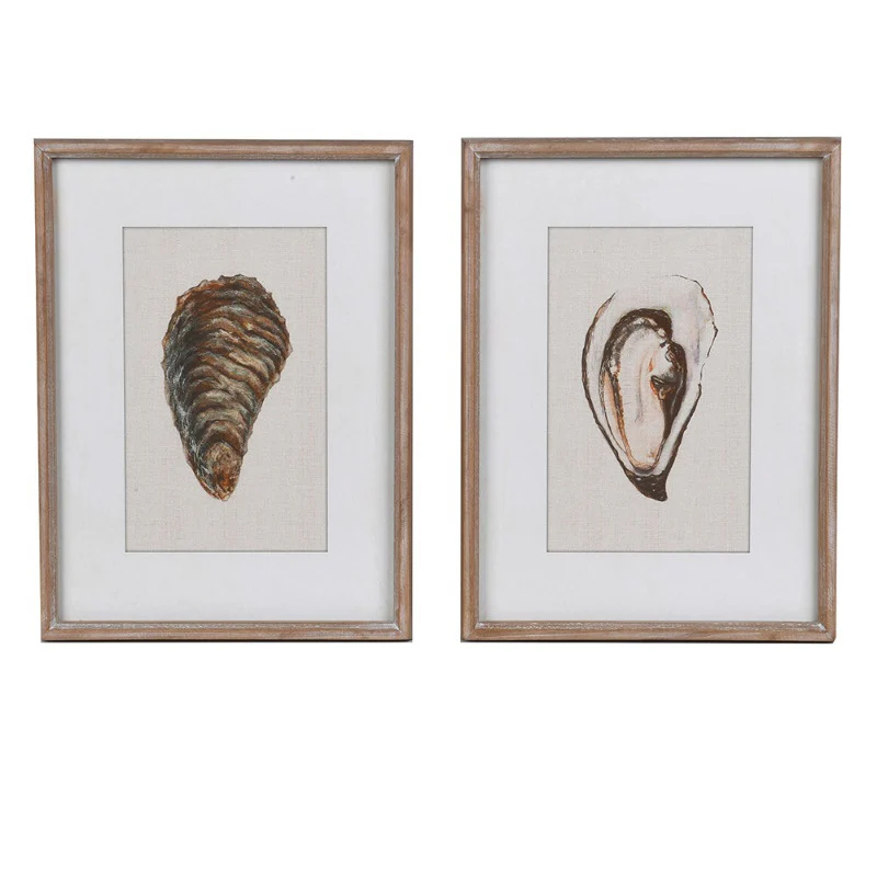 Oyster Framed Prints | Set of 2