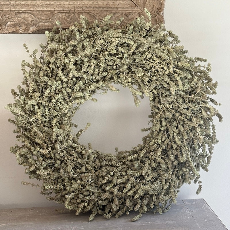 Preserved Linen Herb Wreath Sage - Image 5
