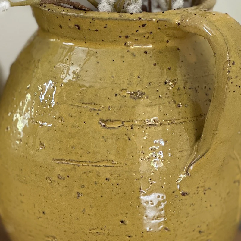Provence Rustic Vase Mustard - Image 5