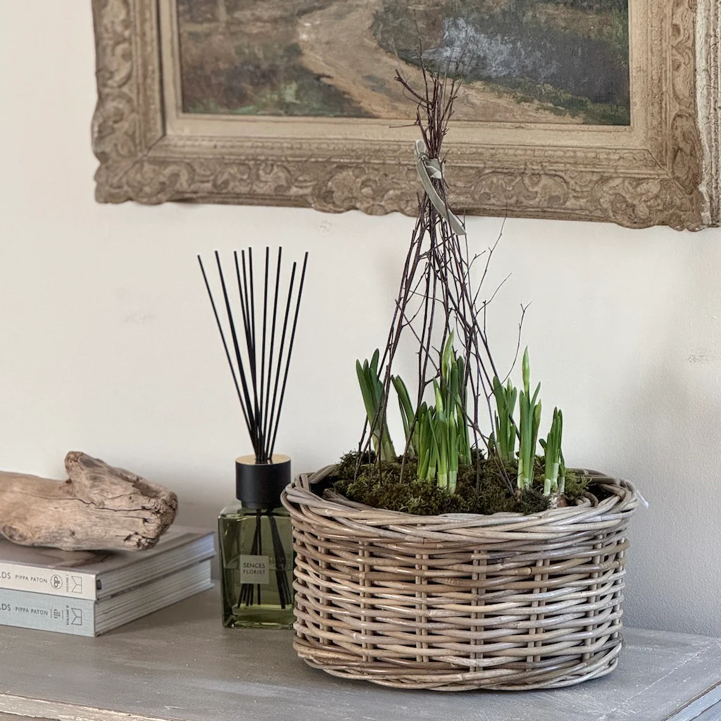 Rattan Oval Planter Basket - Image 3