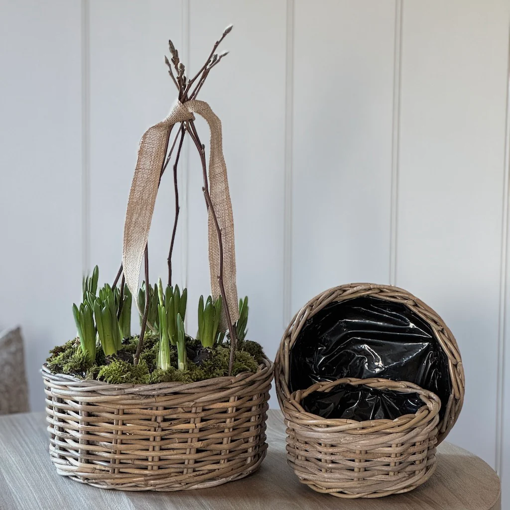 Rattan Round Planter - Image 2