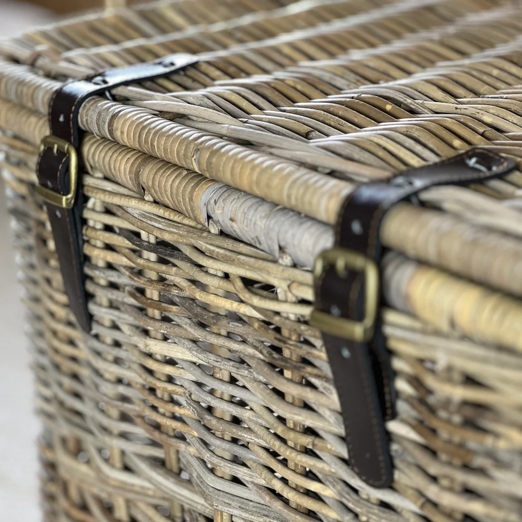 Rattan Trunk Hamper Basket - Image 5