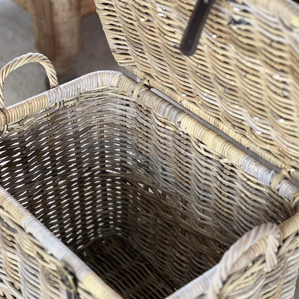 Rattan Trunk Hamper Basket - Image 6