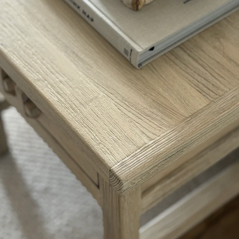 Reclaimed Elm 2 Door Side Table Light - Image 2
