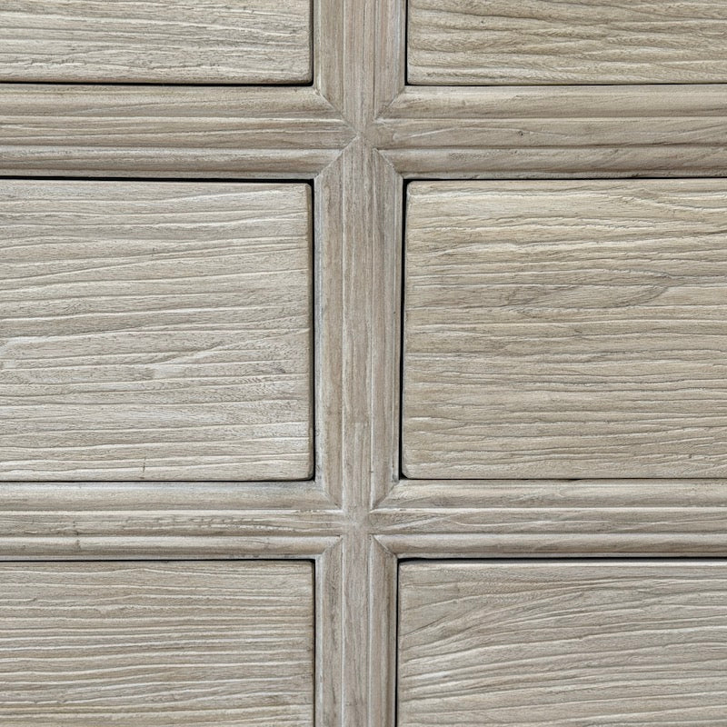Reclaimed Elm 6 Drawer Chest – Light Finish - Image 3