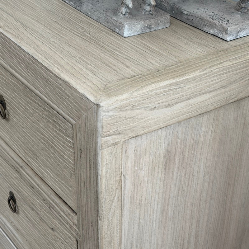 Reclaimed Elm 6 Drawer Chest – Light Finish - Image 8