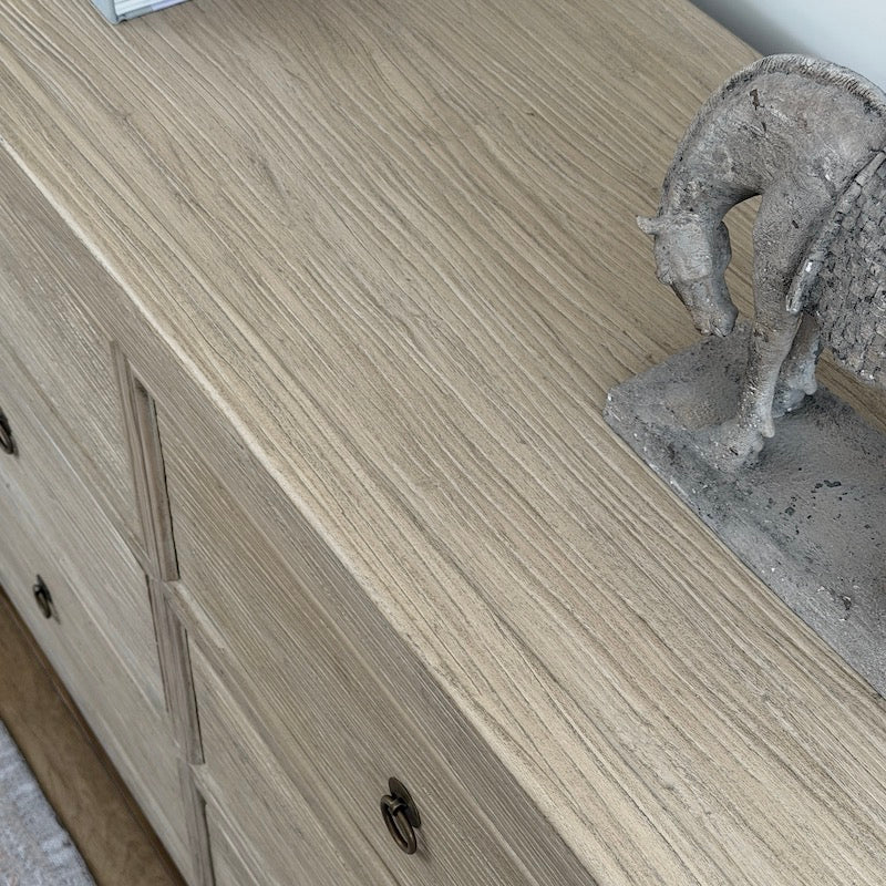 Reclaimed Elm 6 Drawer Chest – Light Finish - Image 9