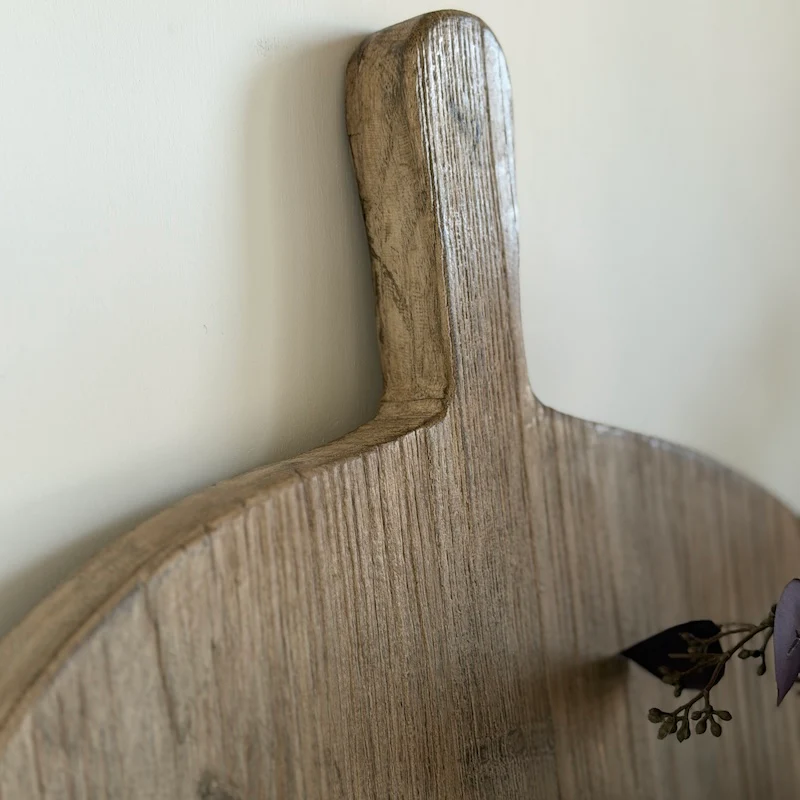 Reclaimed Elm Heavy Chopping Board 70cm - Image 5