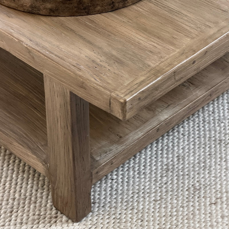 Reclaimed Elm Rectangular Coffee Table 140cm - Image 4