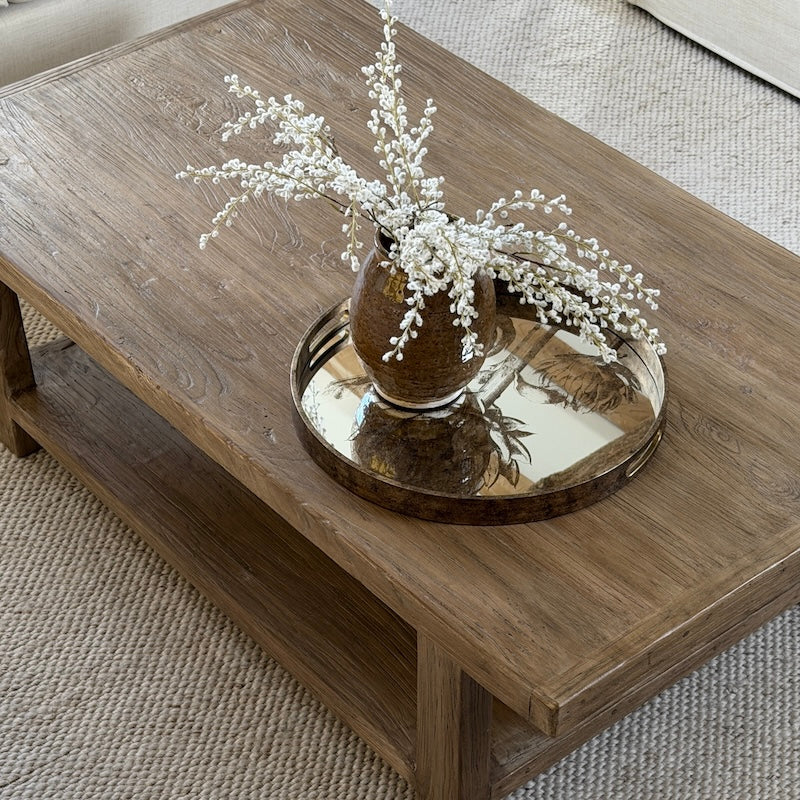 Reclaimed Elm Rectangular Coffee Table 140cm - Image 5