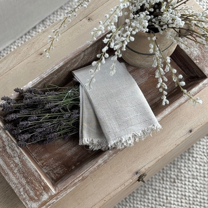 Reclaimed Wooden Washed Rectangular Tray - Image 2