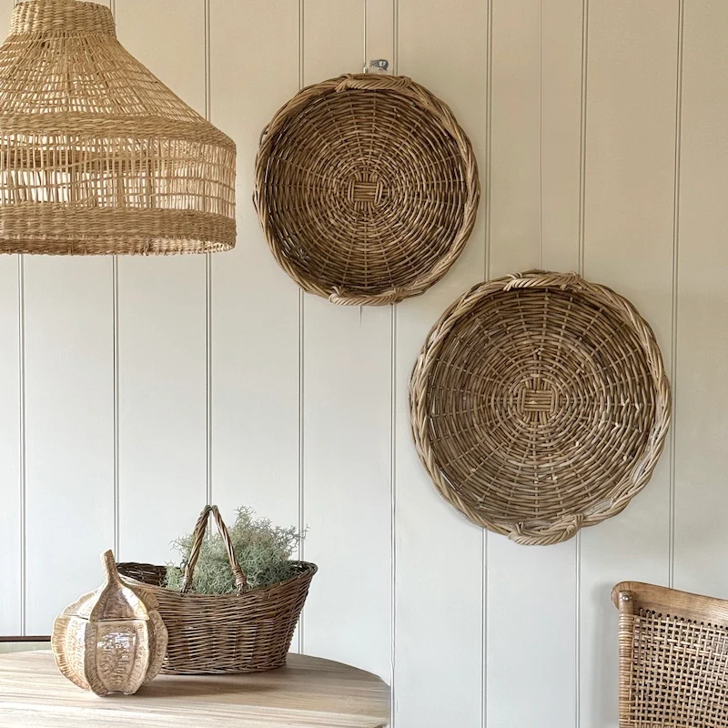 Round Woven Rattan Tray With Handles – 2 Sizes Available - Image 4