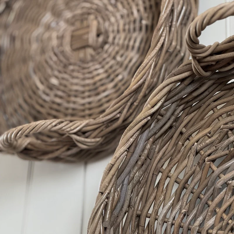 Round Woven Rattan Tray With Handles – 2 Sizes Available - Image 5