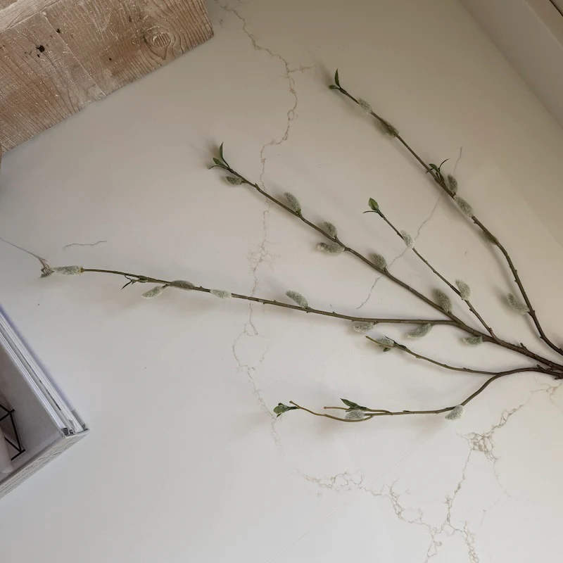 Royal Pussy Willow Spray – Luxury Faux Spring Stem with Soft Grey Catkins - Image 4