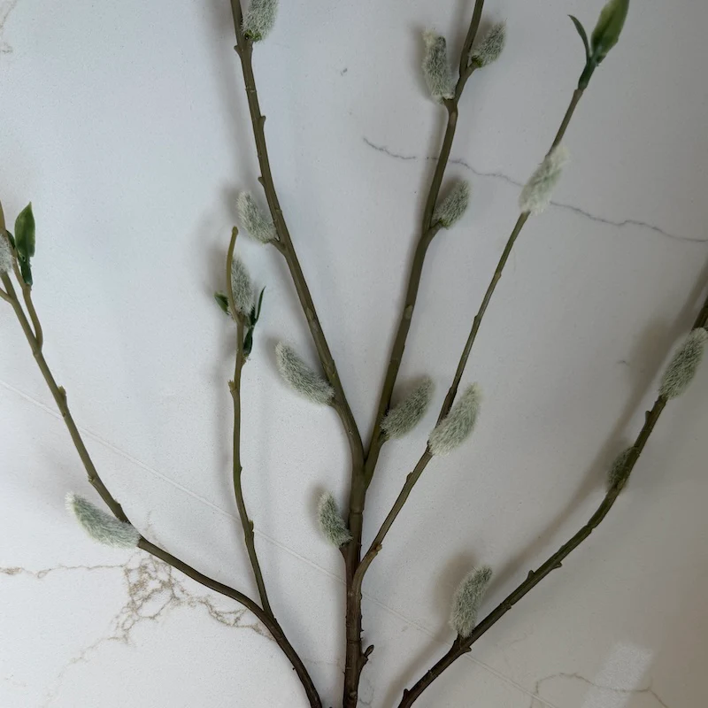 Royal Pussy Willow Spray – Luxury Faux Spring Stem with Soft Grey Catkins - Image 5