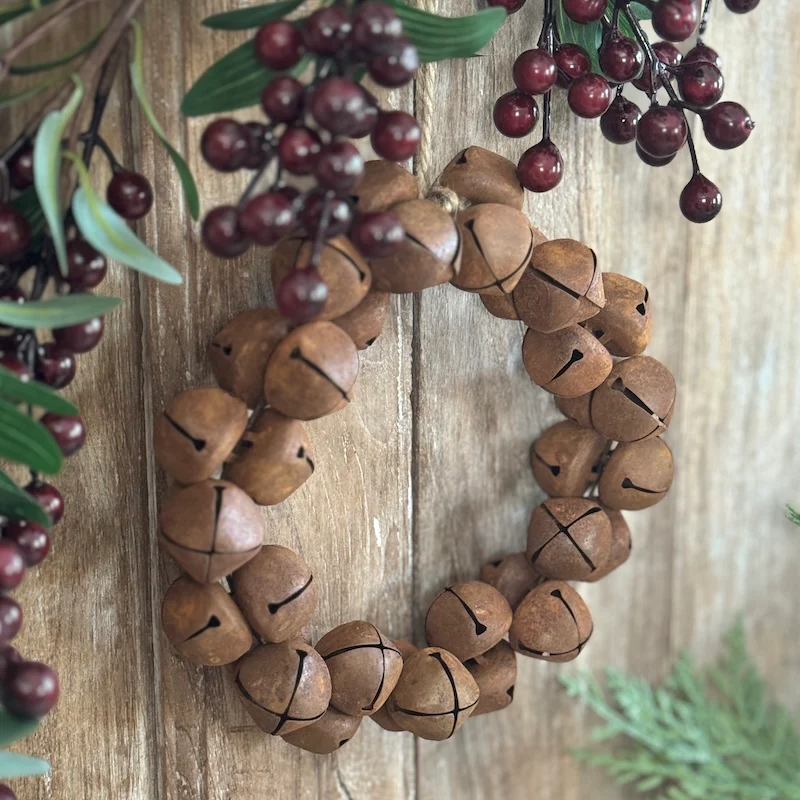 Rustic Hanging Bell Wreath - Image 3