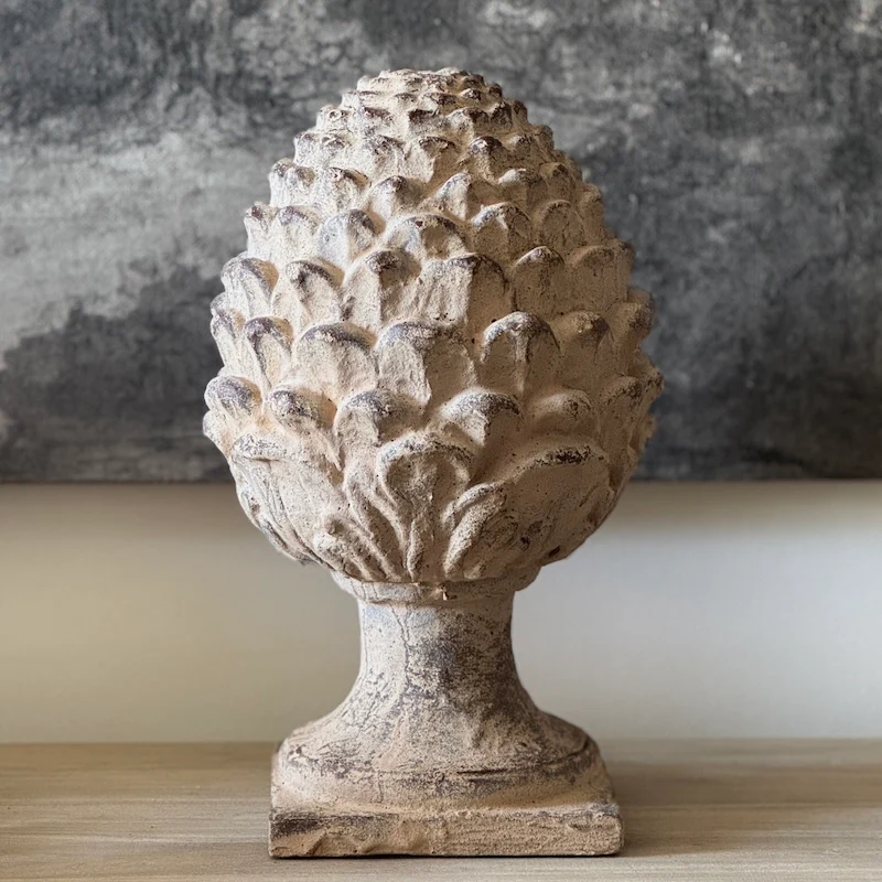 Rustic Stone Effect Pinecone and Artichoke Collective - Image 3