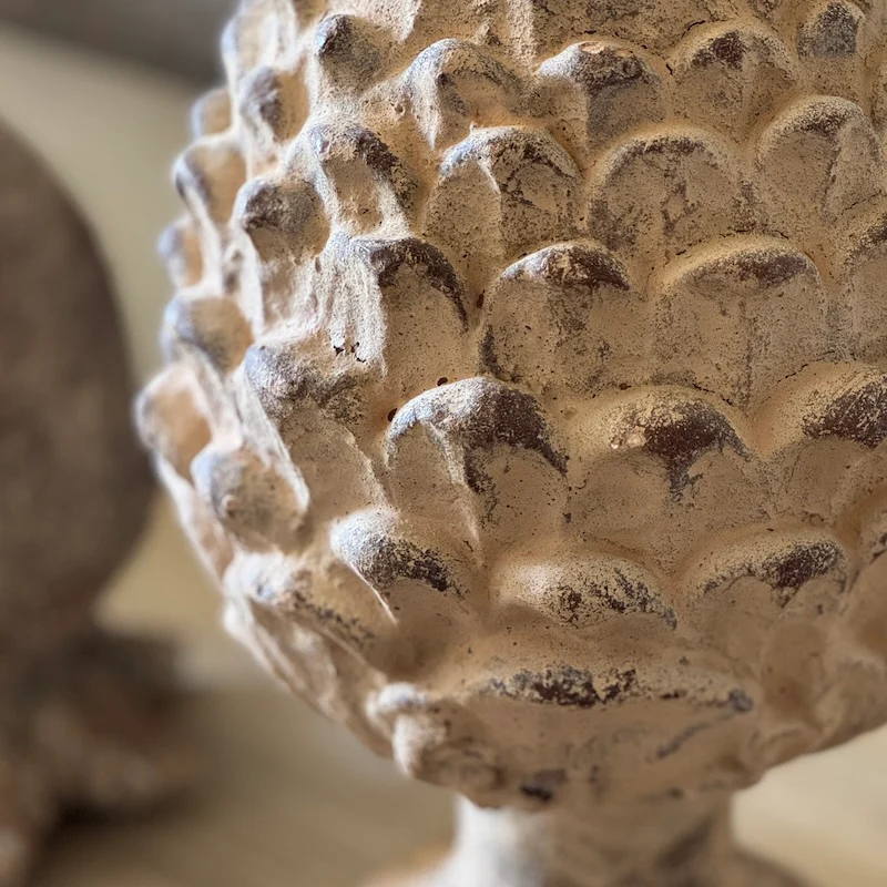 Rustic Stone Effect Pinecone and Artichoke Collective - Image 4