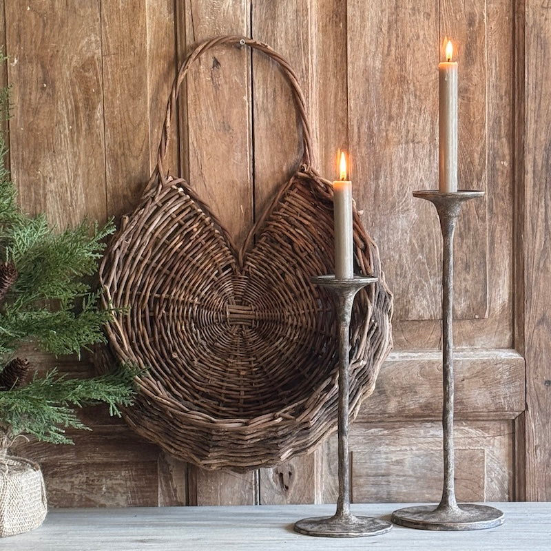 Rustic Tall Weathered Candle Holder - 2 Sizes - Image 5
