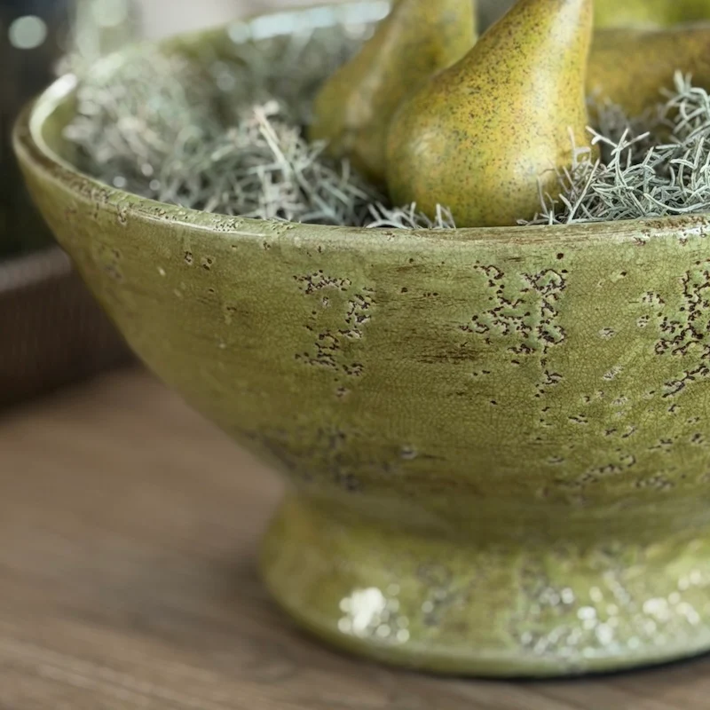 Rustic Weathered Green Bowl - Image 5
