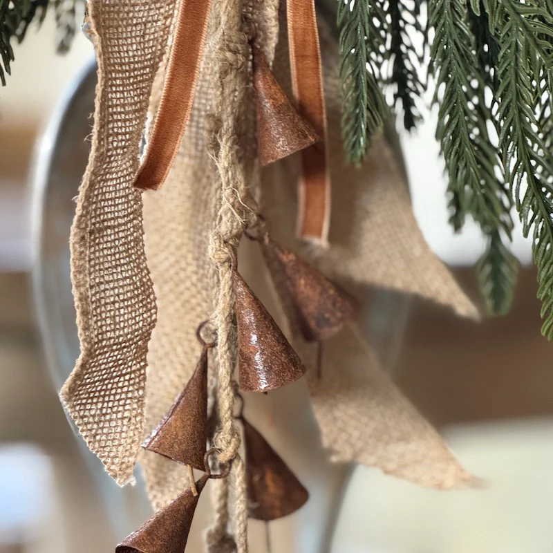 Rusty Cone Bells Garland - Image 3