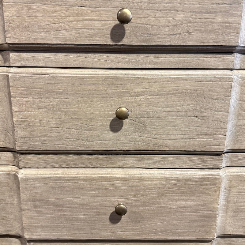 Sérénité 3 Drawer Breakfront Chest of Drawers - Handmade Elm Driftstone - Image 5