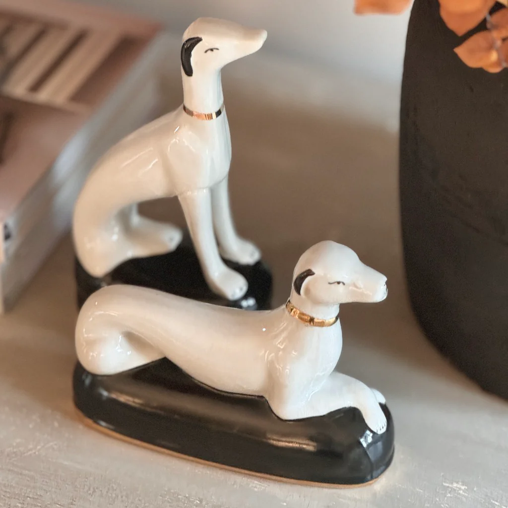 Set of Two Whippet Dog Ornaments - Image 3