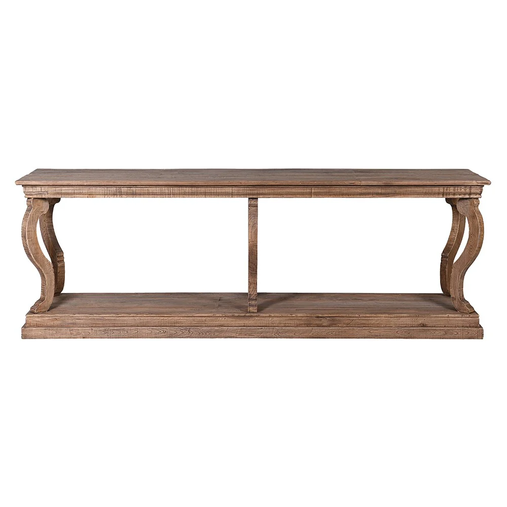 Shoreditch Large Reclaimed Oak Hall Console Table - Image 3